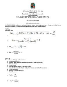 cálculo diferencial taller final - Docentes