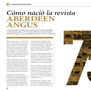 Cómo nació la Revista Aberdeen Angus