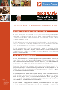BIOGRAFÍA - Fundación Vicente Ferrer