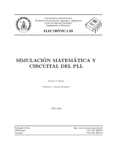 Simulación matemática y circuital del PLL
