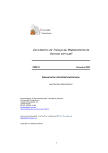 Refinanciaci&oacute;n y reintegraci&oacute;n concursal - E