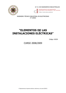 elementos de las instalaciones eléctricas