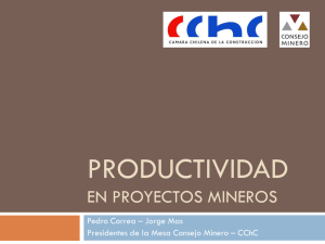 productividad - Consejo Minero