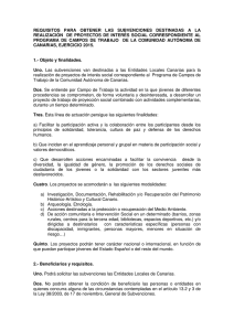 requisitos para obtener las subvenciones