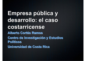 Empresa pública y desarrollo: el caso costarricense