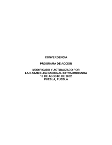 CONVERGENCIA PROGRAMA DE ACCIÓN MODIFICADO Y