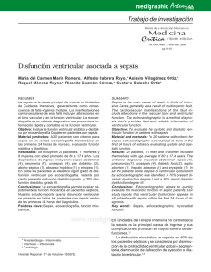 Disfunción ventricular asociada a sepsis