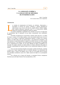 pdf La axiología jurídica y la selección de métodos de interpretación