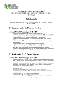 1. Seminario. Prof. Claudio Rovira 2. Seminario. Prof. Óscar Sánchez