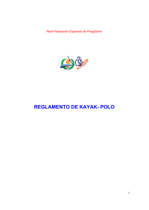 reglamento kayak polo - Federación Española de Piragüismo