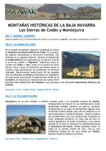 MONTAÑAS HISTÓRICAS DE LA BAJA NAVARRA Las Sierras de