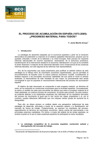EL PROCESO DE ACUMULACIÓN EN ESPAÑA (1973