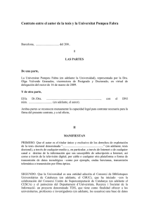 Contrato entre el autor de la tesis y la Universitat Pompeu Fabra