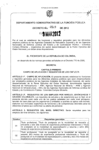 Decreto 0509 - Presidencia de la República de Colombia