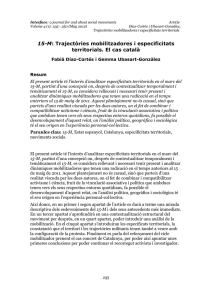 Trajectòries mobilitzadores i especificitats territorials. El cas català