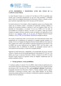 &bull; Norma primera: Actos prohibidos.