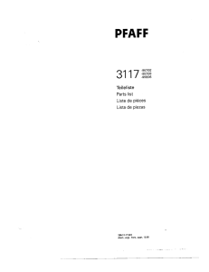 Pfaff 3117 - Universal Sewing Supply