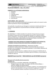 PLAN DE FOMENTO – Res. 151/2013