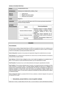 Jornada del Día Sin Carro - carbonn Climate Registry