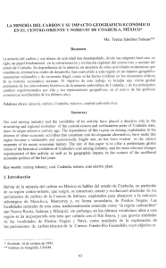 LA MINERÍA DEL CARBÓN Y su IMPACTO GEOGRÁFICO