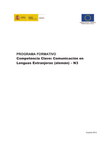 Comunicación en lengua extranjera: Alemán N3255 KB 13 páginas