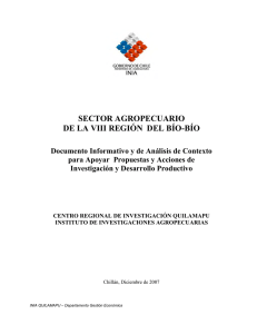 sector agropecuario de la viii región del bío-bío