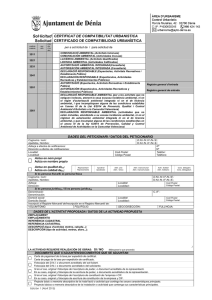 Certificado de Compatibilidad Urbanística (CCU) LEY 6/2014