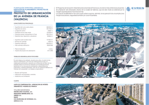 proyecto de urbanización de la avenida de francia (valencia)