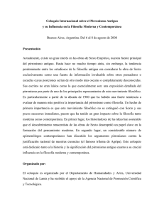 Coloquio Internacional sobre el Pirronismo Antiguo y su Influencia