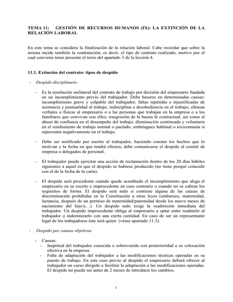 Tema 11 GestiÓn De Recursos Humanos Ix La 2612