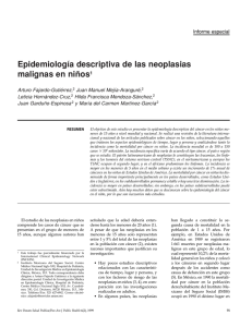 Epidemiología descriptiva de las neoplasias malignas en niños1