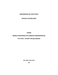 UNIVERSIDAD DE COSTA RICA ESCUELA DE BIOLOGÍA CURSO