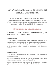 ley orgánica del tribunal constitucional