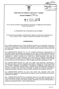 decreto 1090 del11 de julio de 2016
