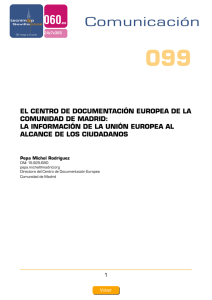 el centro de documentacion europea
