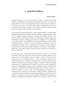 181 9. RESISTENCIA GENÉTICA Horacio López