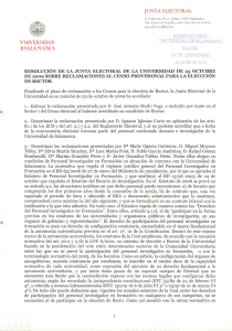 Resolución contestación reclamaciones censo