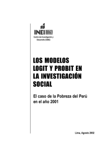 Los Modelos Logit y Probit en la Investigación Social