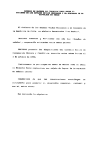 acuerdo en materia de comunicaciones entre el gobierno de los