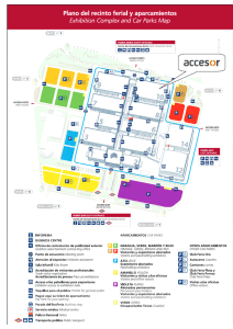 Plano del recinto ferial y aparcamientos Exhibition Comp/ex and Car