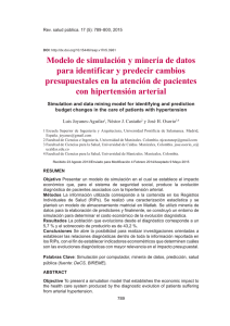 Modelo de simulación y minería de datos para identificar y predecir