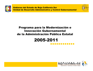 Programa para la Modernización e Innovación Gubernamental de la