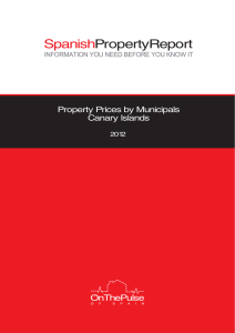 Property Prices by Municipals - Canary Islands