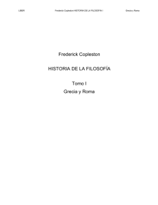 Frederick Copleston HISTORIA DE LA FILOSOFÍA Tomo I Grecia y