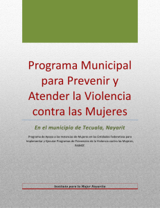 Programa Municipal para Prevenir y Atender la Violencia