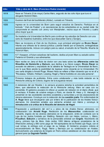 Marx cronología - filosofiaieslaorden