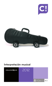 Catálogo Interpretación Musical Creación Injuve 2012