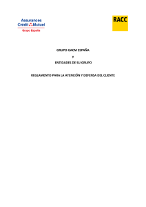 Reglamento de funcionamiento del Servicio de Atención y Defensa