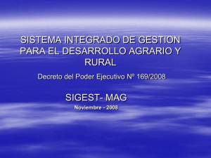 SISTEMA INTEGRADO DE GESTION PARA EL DESARROLLO