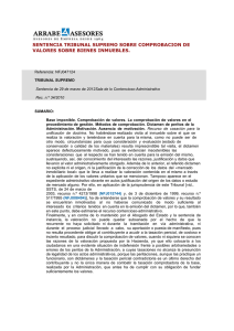 sentencia tribunal supremo sobre comprobacion